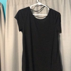 Black top with open back